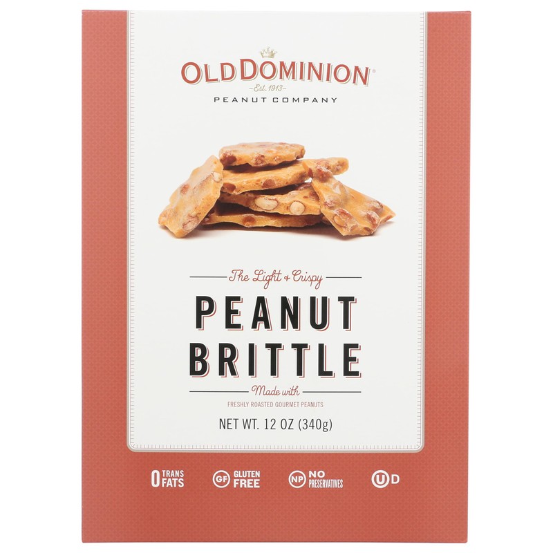 HAMMONDS CANDIES Brittle Box Natural Peanut, 12 OZ