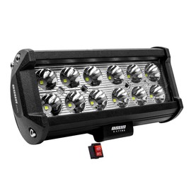 Barra con luz LED de Alta Intensidad de 36W con 12 led  estrobo, para Todo Terreno, 4x4, luz de Respaldo para Motos, Motocicletas, carros, Autos,...  