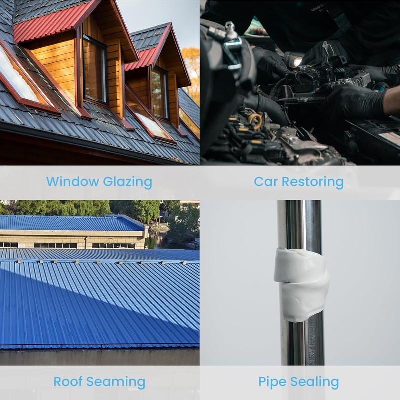 GASCARVN Butyl Seal Tape, Double Sided Leak Proof Waterproof Butyl