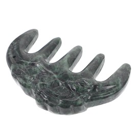 BIUDECO Natural Jade Scalp Comb Hair Massage Tool Relaxing Scalp Massager for Detox