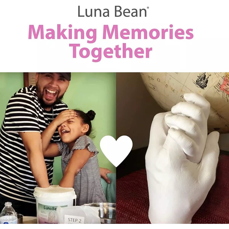 luna bean Cubeta Molde De Yeso Para Manos Familia Adorno