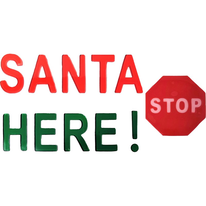 Christmas Window Stickers, 6 Sheets, Christmas Gel Clings - Decorations