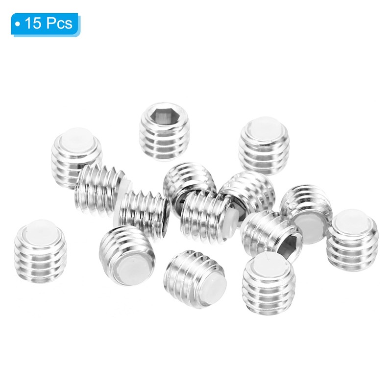 PATIKIL M6 x 5 mm Nylon Tip Mining Screw 15