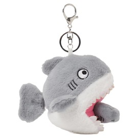 Wigo Pretend Shark Plush Toy Key Holder Accessory School Shark Decoration Cute Gift Present Women's, gray