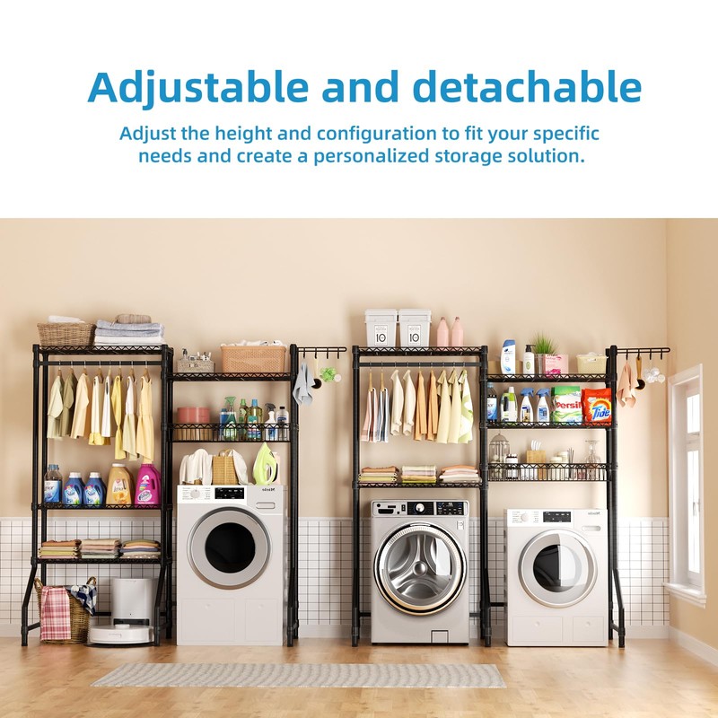 Golpart Over Washer and Dryer Shelves,Heavy Duty Laundry Room Storage