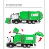 1:32 Garbage Truck Toy with Dumpster 4 Trash Bins Friction