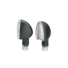 Kijima 219-5138 Motorcycle Parts Turn Signal Lamp Arrow Type Black LED 12V 1W Set of 2