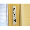 Pair of Push & Pull Adhesive Door Signs - Available