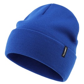 Magracy Unisex Men's Knitted Hat Stretchy Cuffs Beanie Hat Women's Winter Skull Cap, blue