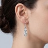 Trinckle 925 Sterling Silver Teardrop Earrings, Hammered Leverback Earrings