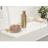 Kate and Laurel Halsey Rectangle Decorative Narrow Tray with Gold