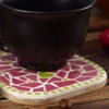 DIY Mosaic Coasters kit, 2 Pieces tourquoise Blue