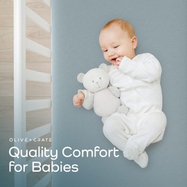 Olive + Crate Crib Sheets Luxury Eucalyptus Tencel, Naturally Pure Ultra Soft and Breathable, Boys and Girls, Baby and Toddler, Deep Pockets, Butter Cream (52 x 28)