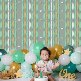 Sage Green Crepe Paper Craft Streamers 9 Rolls Sage Green Party Streamer Sage Green Crepe Curtain Backdrop Sage Green Festival Party Decor by RichMoho