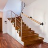 SELEWARE 51" Wood Handrail Indoor Stairs Handrail Wall Mount Handrail