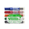 PILOT V-Board Master, Whiteboardmarker mit Rundspitze, 5er Set (Schwarz, Rot,