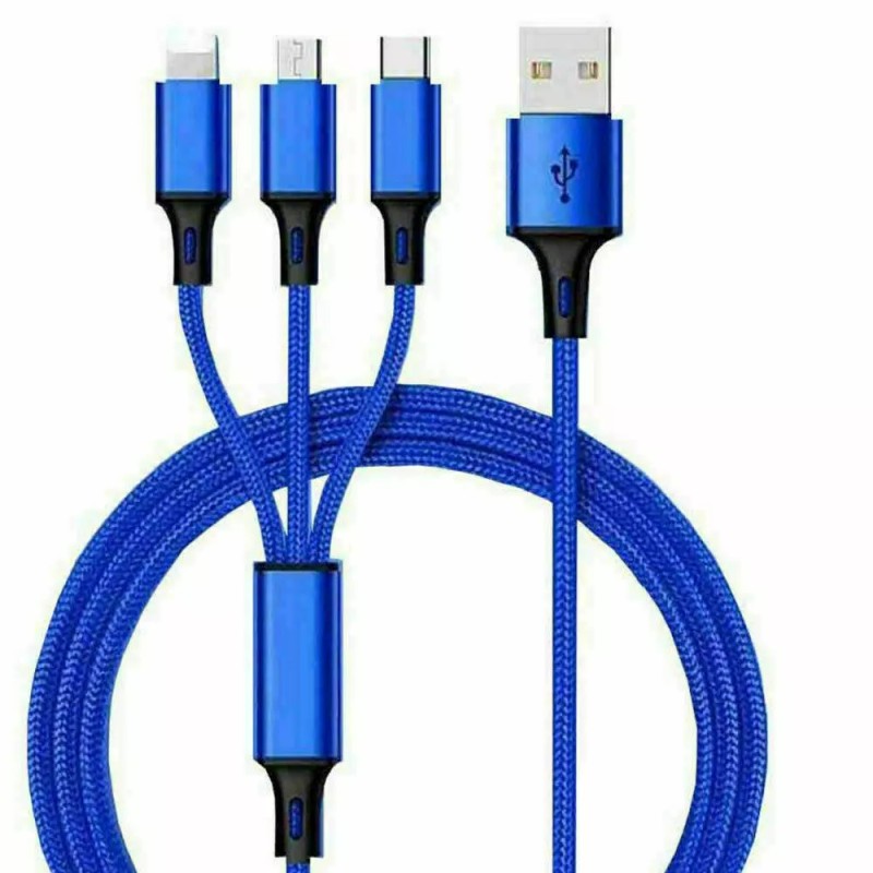 Unbranded 3 in 1 Fast USB Charging Cable Universal Multi