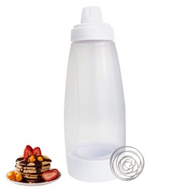 Dough Dispenser Dough Scoop Pancakes Dough Dispenser Bottle 1 Litre Dough Bottle Pancake Single Hand Dough Mixer for Poffertjes Donut Muffins Crepe Squeeze Bottle Dough Dispenser