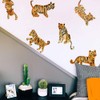 Tempaper Watercolor Tiger Peel and Stick Wall Decals, Orange &