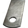 Steel Weld Tab, 1" W, 2-3/8" H 3/8" Hole, 1/8"
