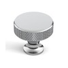 Coinkoly 10 Pack Polished Chrome Cabinet Knobs Single Hole Knurled