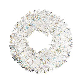 Ideen mit Herz Lametta-Girlande | irisierend | Lametta in Wellenform | Ø 2,5 cm | 5 m lang | Dekogirlande | Weihnachtsgirlande | Party Deko