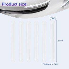 Sandfren Car Door Edge Guards, 6PCS Anti-Scratch Self Adhesive Vehicle Door Trim Strip, Anti-Collision Automotive Body Protection Sticker Accessories, Universal for SUV RV Truck (Transparent)