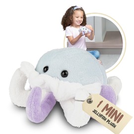 Forest & Twelfth Stuffed Jelly fish, Single Mini Stuffed Animal Plush Toy for Kids, Ocean Party Favors and Goody Bags, Classroom Treasure Box Prizes, Stocking Stuffers (Jelly Fish)