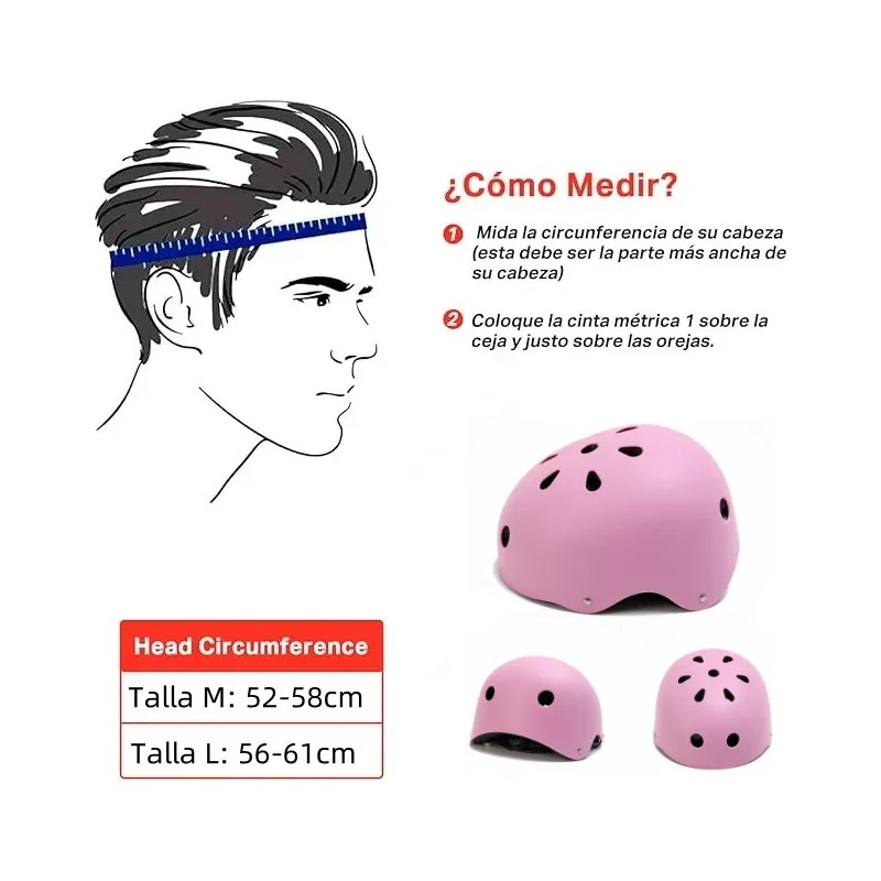 Casco Ajustable Para Montar Al Aire Libre, Casco De Monopatí