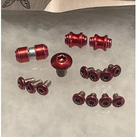 DH Translucent Red Torx Screws, Thumb Stud & Standoff For Benchmade 940-2 Knife
