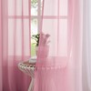 1 Piece Ombre Chiffon Sheer Window Scarf Valance Curtains 18ft