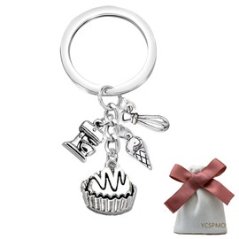 Christmas Gifts for Bakers Baking Gifts Culinary Gifts for Chefs Baking Keychain Thank You Appreciation Cooking Gifts Pastry Chef Gifts Graduation Gift for Student Cupcake Keychain for Baking Lover