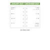 2027 Pocket size Week on two pages diary refill insert