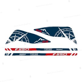 3D Sticker Hand Protectors Compatible with Motorcycle F 850 GS Trophy Motorcycle