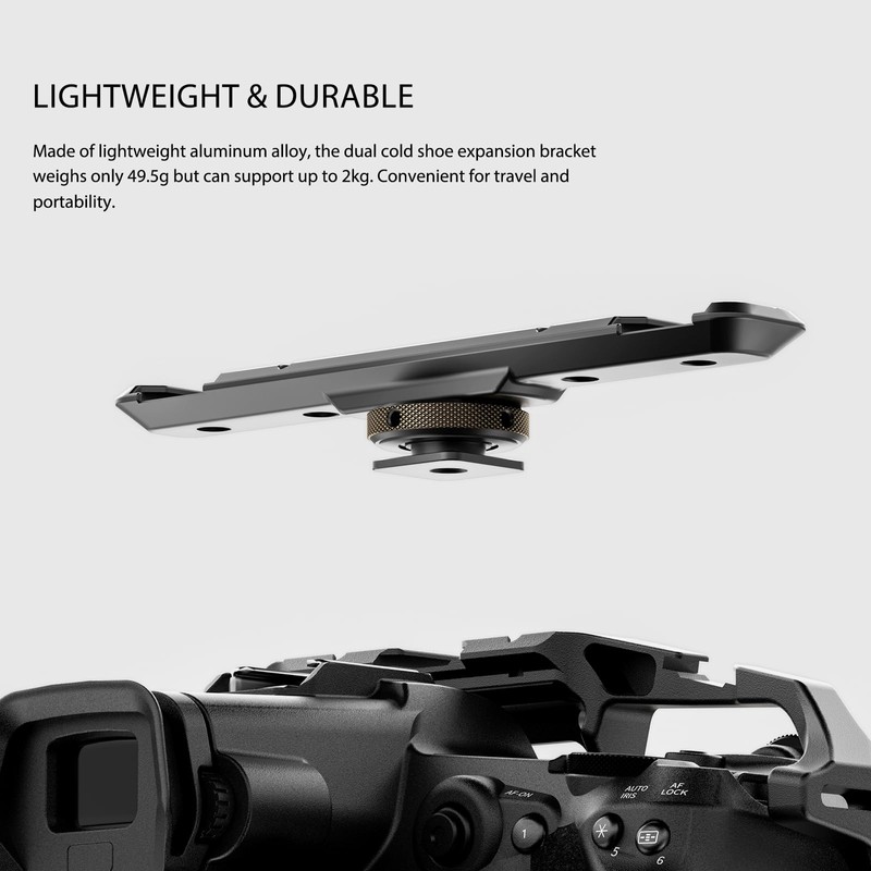 Tilta Cold Shoe Expanded Bracket with Multiple Attachment Points -