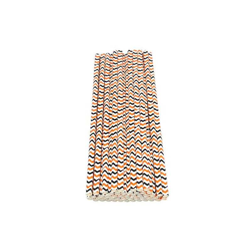 Haobase 50Pcs Paper Drinking Straws, Biodegradable Paper Straws for Drinking