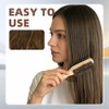 Flylin Paquete de 2 cepillos para barba hombres, Bambú Mango