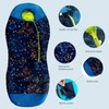 AceCamp Glow in The Dark Mummy Sleeping Bag for Kids