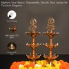 Electric Plastic Light, Pooja Diya with LED Spark, Home Temple