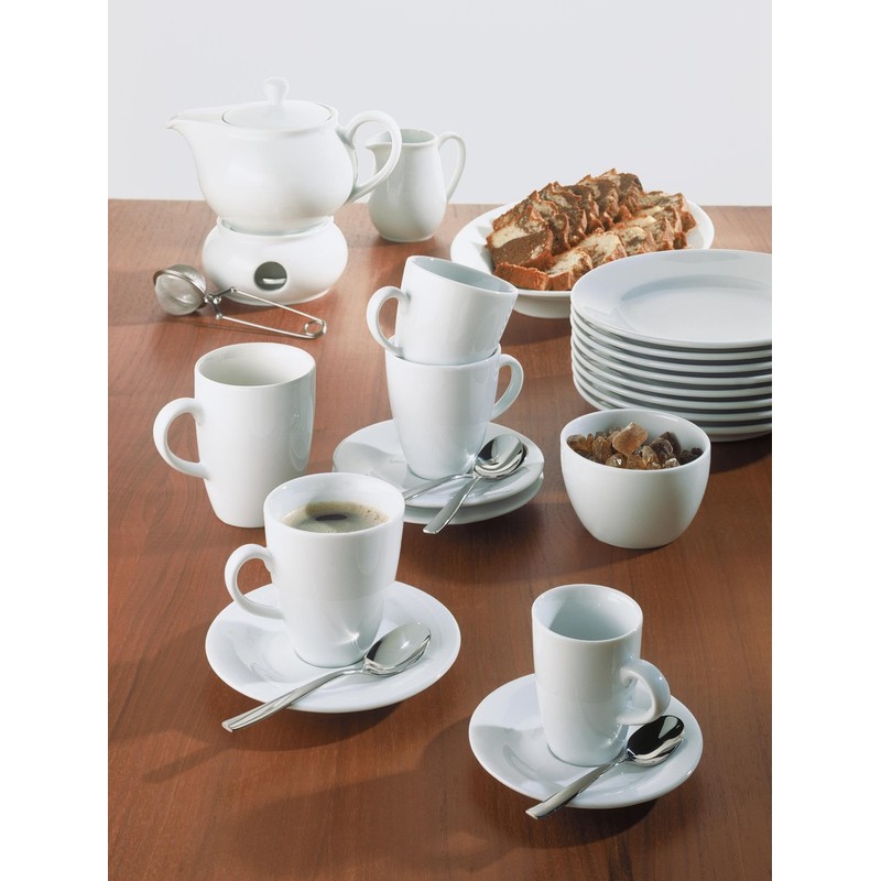 Pronto Egg Cup with Base [Set of 6] Colour: White
