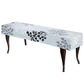 sourcing map Bench Cushion Cover Dining Bench Cover Anti Dust Washable Bench Seat Protector Cover for Bedroom, Living Room, Kitchen, Gray