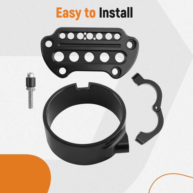 maXpeedingrods Side Mount Instrument Bracket & Speedometer Relocation Cover for