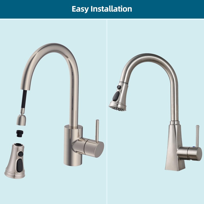 Hygie Rinse Universal Kitchen Faucet Head Replacement 3 Function Kitchen