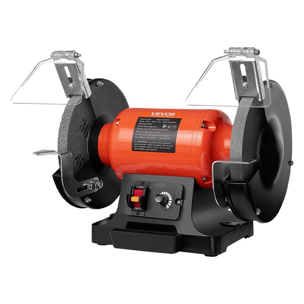 VEVOR Bench Grinder, 8-inch Variable Speed Bench Grinder, 2000-3450RPM Table