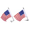 Trunk Lid Flag Pole Mount Kit with USA American Flag