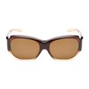 Solar Shield Polarized Fits over Santa Monica Rectangular Sunglasses CRML