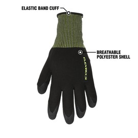 Flexzilla GC220L Foam Latex Dip, Black, L General Purpose Glove