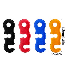 40 PCS Tent Tensioners Camping of Gear S-Shaped Aluminum Alloy Wind Rope Buckle Rope Adjusters Durable Portable Tent Accessories For Hiking Backpacking Picnic Shelter Shade Canopy Outdoor
