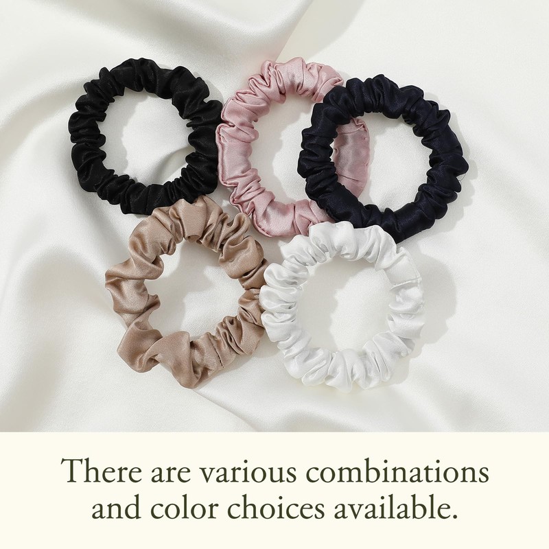 LILYSILK 100% Silk Hair Scrunchie Hair Rings Women's Ponytail Holder