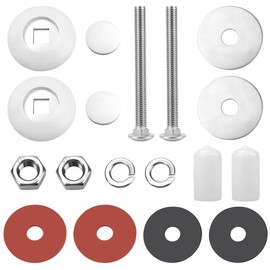 DB-TB-M Diving Board Bolt Kit Fits for Inter-Fab Two Hole Residential Diving Boards Mounting, Diving Board for Inter-Fab Inground Pools Bolts Washers Nuts Parts Replacement, White